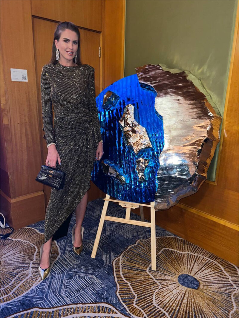 Eco-artist and Philanthropist Natalia Kapchuk presents select pieces from her latest series The Lost Planet at environmentally centered ceremony hosted by the Better World Bund for Expo 2022