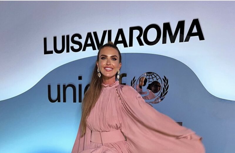 Contemporary Artist and Philanthropist Natalia Kapchuk attended the annual Summer Gala hosted by LUISAVIAROMA raising proceeds for children in need