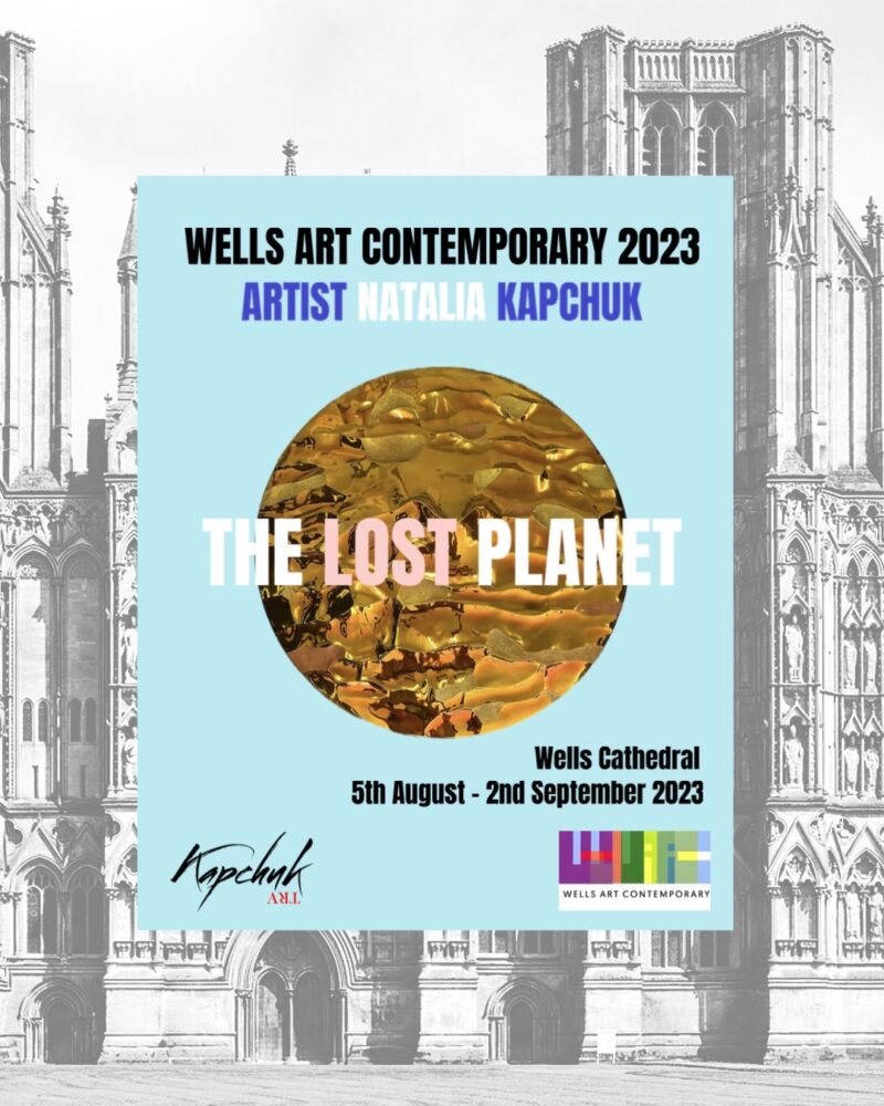 Environmentaly-centered art piece Midas Touch, 2022 by Contemporary Artist and Activist Natalia Kapchuk featured at the Wells Art Contemporary 2023