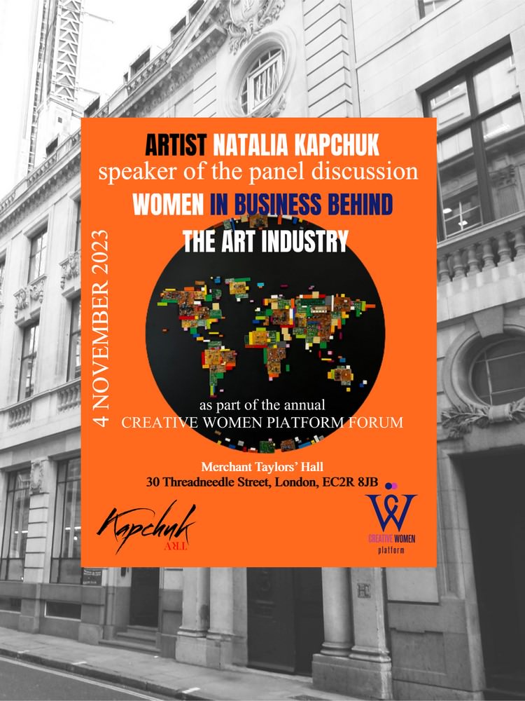 Eco-Artist and Environmentalist Natalia Kapchuk Joins Panel Discussion on ‘Women in Business behind the Art Industry’ at the Prestigious Creative Women Forum