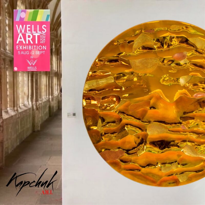 “Midas Touch” (2022) by Eco-Artist and Philanthropist Natalia Kapchuk showcased at the remarkable Wells Art Contemporary 2023