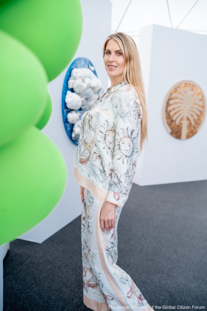 Contemporary Artist and Eco-Activist Natalia Kapchuk held environmentally- centered solo exhibition, ‘The Lost Planet,’ during the remarkable Global Citizen Forum