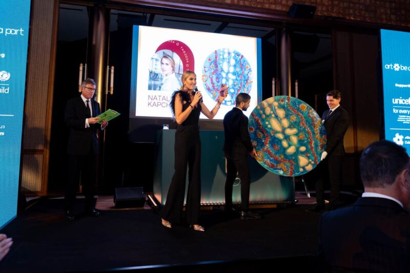 Artist, Eco-Activist, and Philanthropist Natalia Kapchuk’s Ocean’s DNA from The Lost Planet Series Sold for 95,000 AED at the Art Be A Part Gala Charity Auction in Dubai